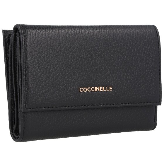 Coccinelle Metallic Soft Porte-monnaie en cuir 14 cm