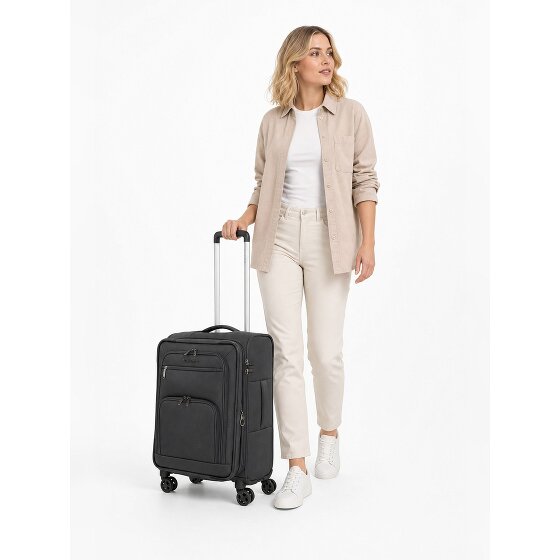 Travelite Cubis 4 roues Valise cabine S 55 cm avec soufflet d'extension
