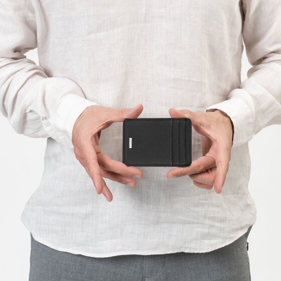 Redolz Étui pour cartes de crédit en cuir Essentials RFID, 7 cm, avec pince à billets