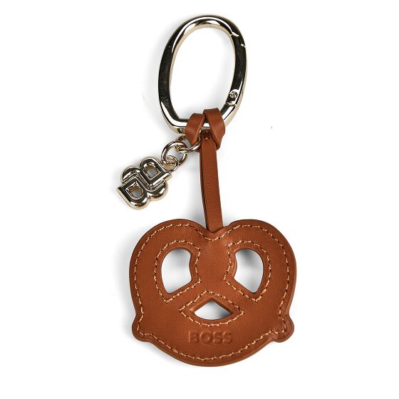 Boss Portes-clés en forme de bretzel en cuir, 12 cm