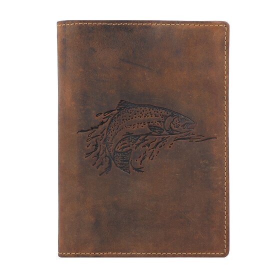 Greenburry Étui à documents vintage en cuir 12 cm