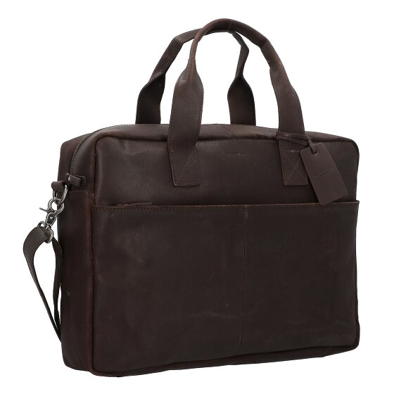 Burkely Vintage River Porte-documents en cuir 41 cm Compartiment pour ordinateur portable