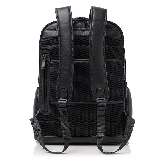 Castelijn & Beerens Nappa X Sac à dos de voyage RFID en cuir 43 cm Compartiment pour ordinateur portable