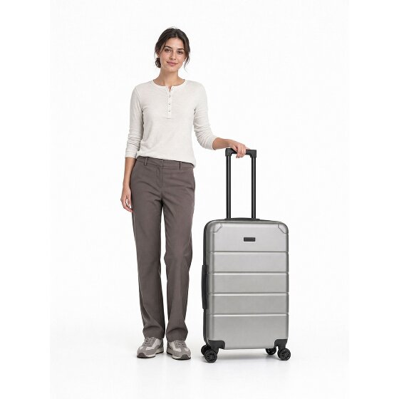 Police Dublin 4 roues Valise cabine M 64 cm avec soufflet d'extension