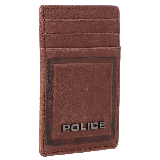 Police PT16-08536 Porte-cartes de crédit en cuir 7 cm avec pince à billets
