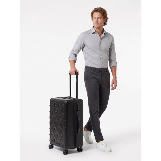 Roberto Cavalli Florence 4 roues Valise cabine 63 cm avec soufflet d'extension