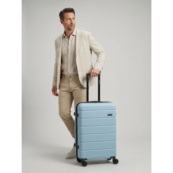 Saxoline Miami 4 roulettes Trolley M 65 cm avec soufflet d'extension