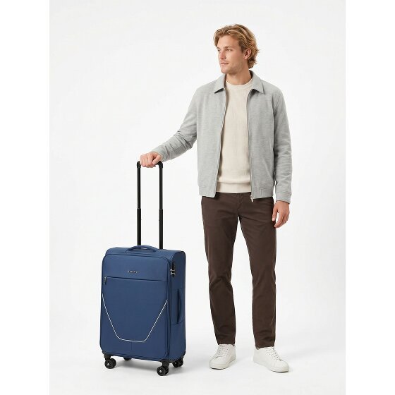 Stratic taska 4 roues Valise cabine M 65 cm avec soufflet d'extension