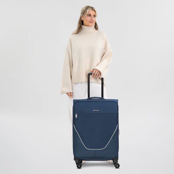Stratic taska 4 roues trolley M 65 cm avec soufflet d'extension