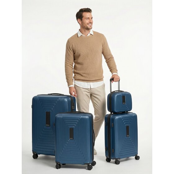Redolz Essentials 14 Set de valises à 4 roulettes + Beautycase 4 pcs. avec soufflet extensible