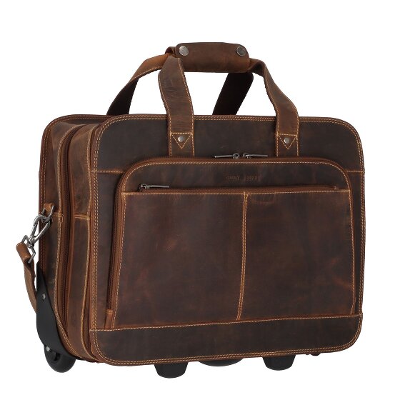 Greenburry Vintage 2 roulettes Trolley d'affaires 33 cm Compartiment pour ordinateur portable