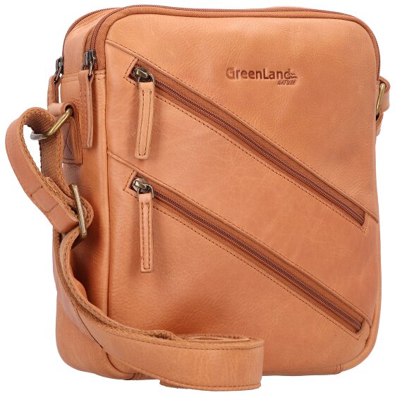 Greenland Nature Nature Sac à bandoulière RFID cuir 21 cm