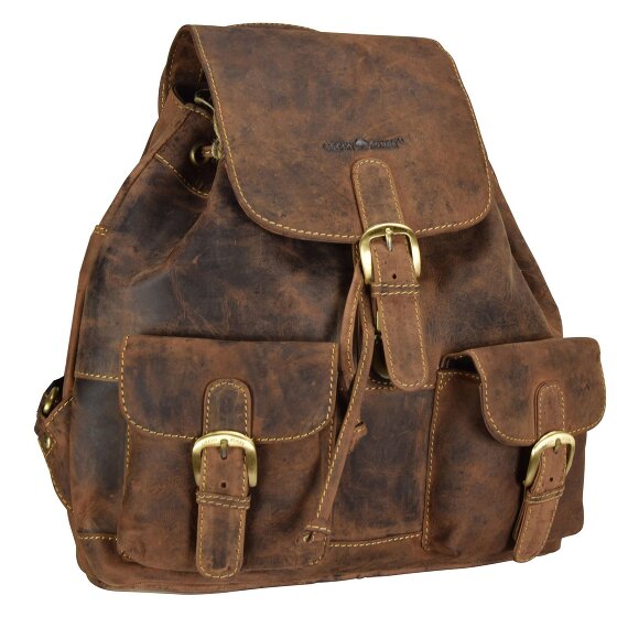 Greenburry Sac à dos Vintage City en cuir 35 cm