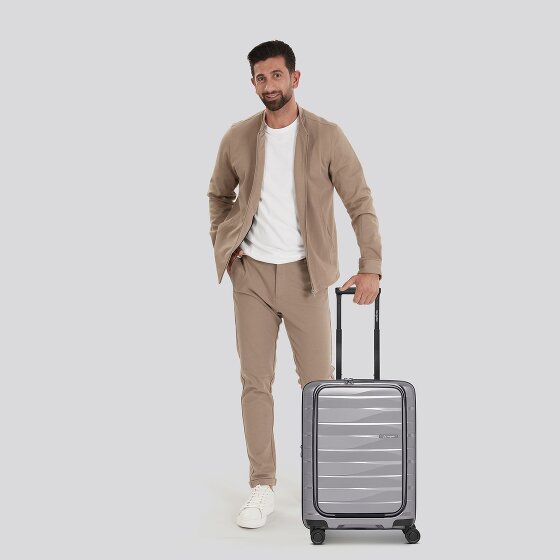 Bergpfeil Travel 4 roues Valise cabine 55 cm Compartiment ordinateur avec soufflet d'extension