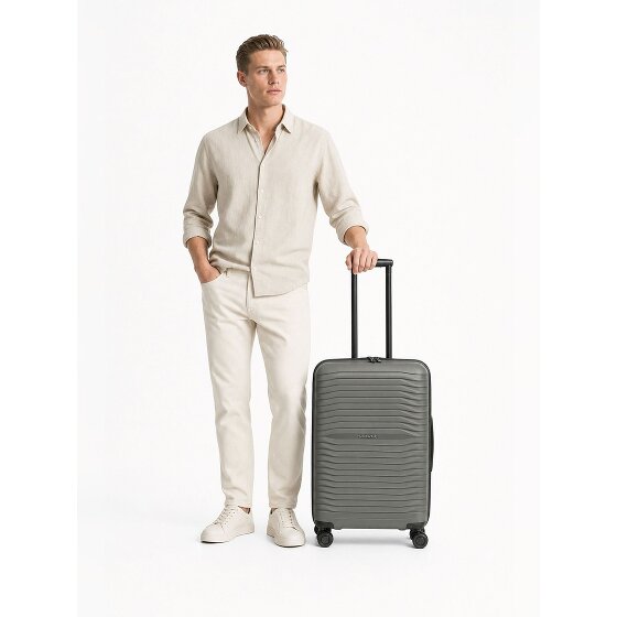 Stratic Shine 4 roues Valise cabine 66 cm avec soufflet d'extension
