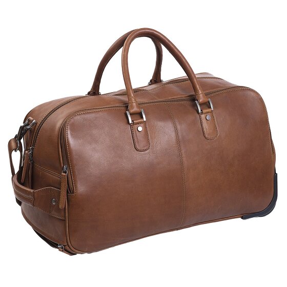 The Chesterfield Brand Wax Pull Up 2 roulettes Sac de voyage Cuir 60 cm