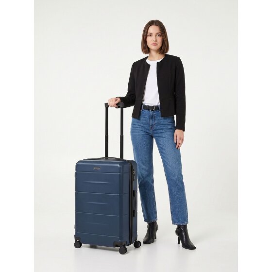 Police London 4 roues Valise cabine 74 cm avec soufflet d'extension