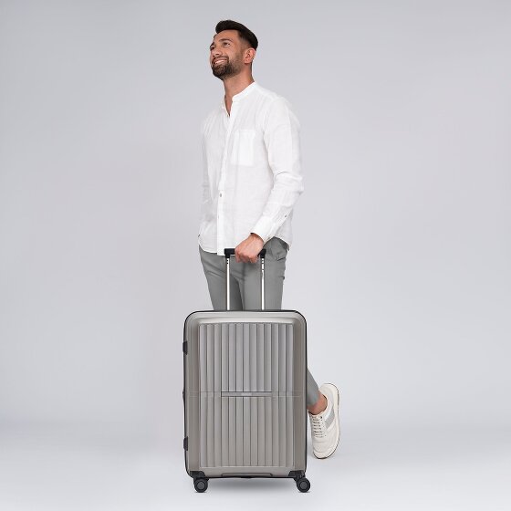 Pactastic Collection 01 4 roulettes Trolley M 67 cm avec soufflet d'extension