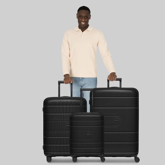 Redolz Essentials 11 4 roulettes Set de valises 3 pièces avec soufflet d'extension