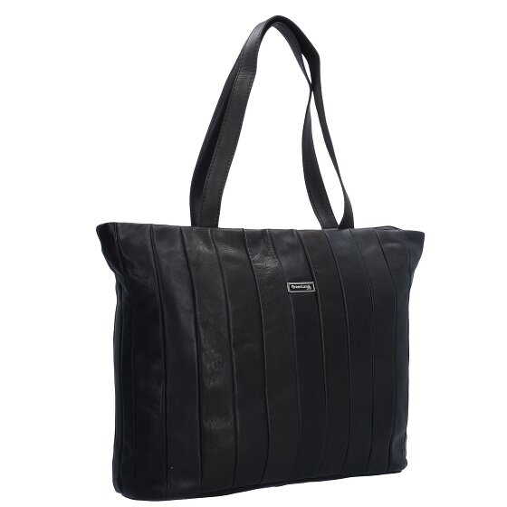 Greenland Nature Black Nappa Shopper Sac en cuir 37 cm