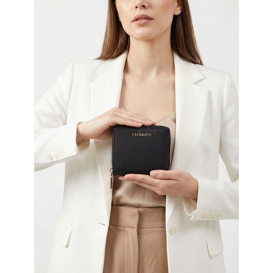 Lazarotti Bologna Leather Medium Porte-monnaie Zip-Around en cuir 10 cm
