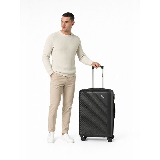 Check.In Paradise 2.0 4 roues Valise cabine M 68 cm avec soufflet d'extension