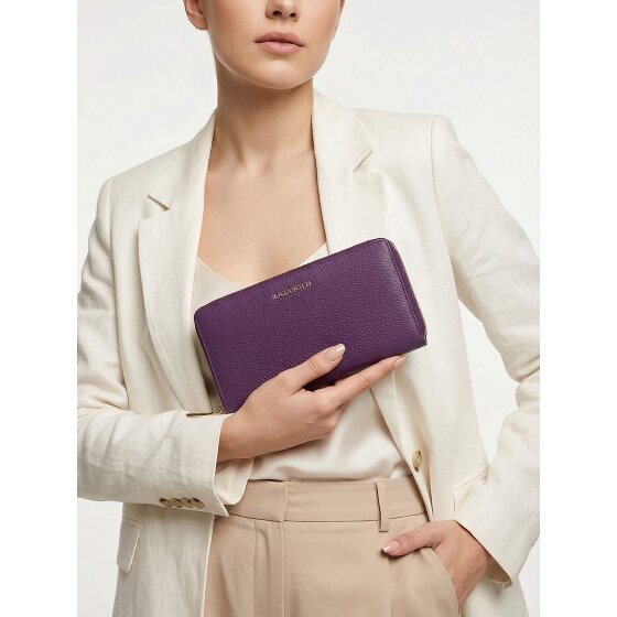 Lazarotti Bologna Leather XL Porte-monnaie zip-around en cuir 19 cm