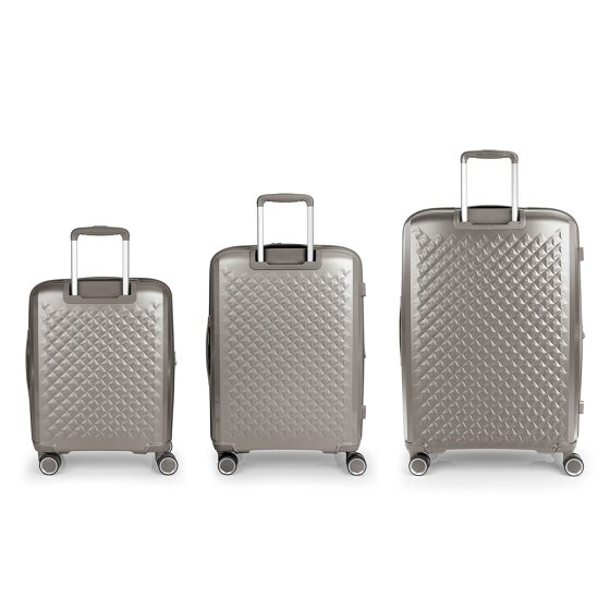 Gabol Queens 4 roues Set de valises 3 pièces avec soufflet d'extension