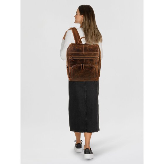 Greenburry Vintage Sac à dos professionnel Cuir véritable 36.5 cm Compartiment ordinateur