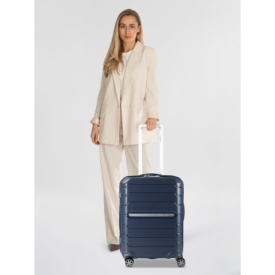 Samsonite Flux 4 roulettes Trolley de cabine 55 cm avec soufflet d'extension