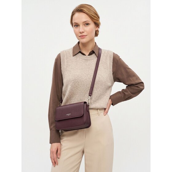 Lacoste Champs Elysees Sac à bandoulière Cuir véritable 21 cm