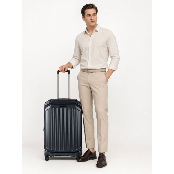 Piquadro PQ-Light 4 roues Valise cabine M 69 cm avec soufflet d'extension