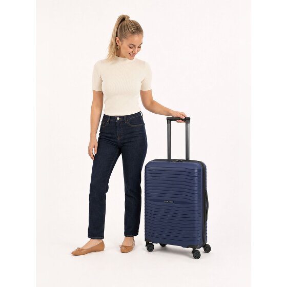 Stratic Shine 4 roues Valise cabine 66 cm avec soufflet d'extension