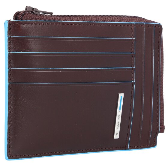 Piquadro Blue Square Porte-cartes de crédit RFID en cuir 12 cm