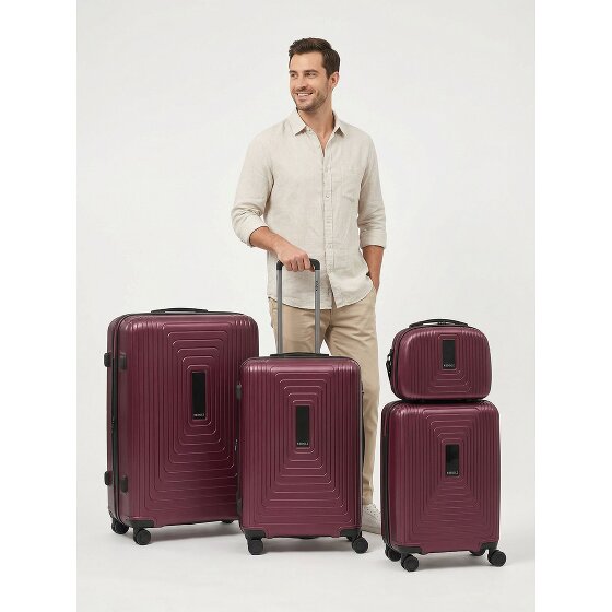 Redolz Essentials 14 Set de valises à 4 roulettes + Beautycase 4 pcs. avec soufflet extensible