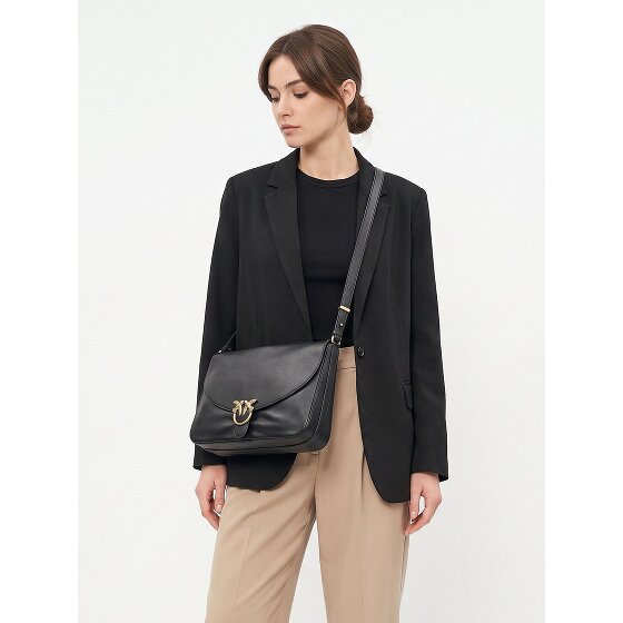 PINKO Love Satchel Big Sac à bandoulière Cuir véritable 36 cm