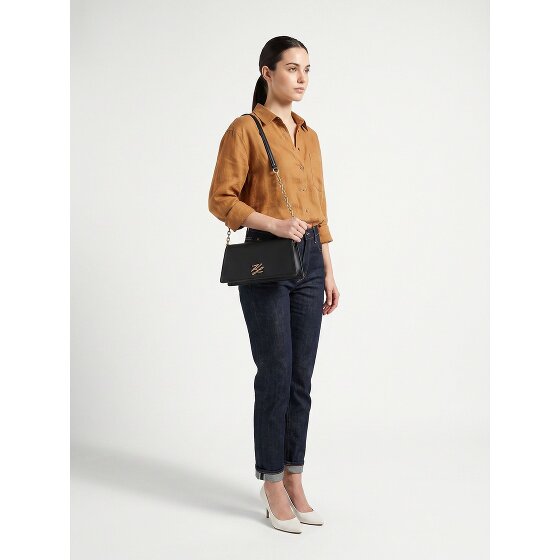 Karl Lagerfeld Autograph Sac à bandoulière Cuir véritable 20.5 cm