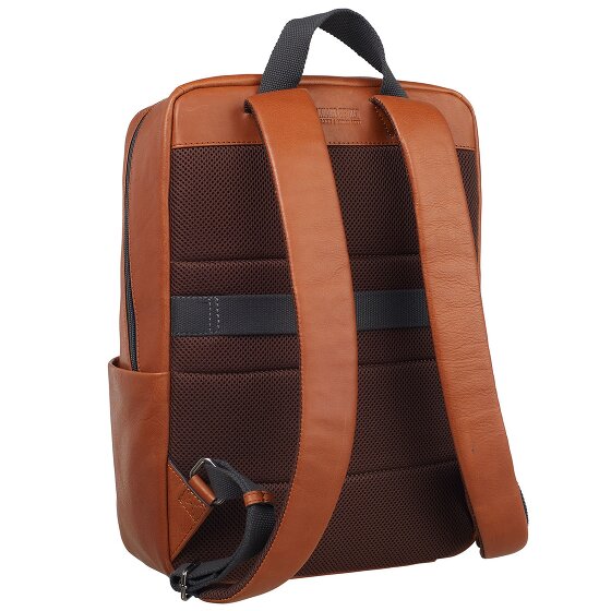Leonhard Heyden Hamburg sac à dos en cuir 40 cm compartiment pour ordinateur portable