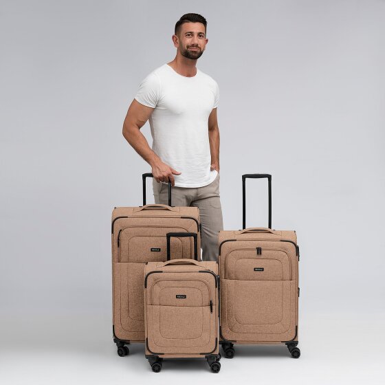 Redolz Essentials 12 THREE SET 4 roues Set de valises 3 pièces avec soufflet d'extension
