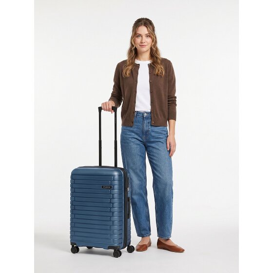 Pactastic Collection 04 THE MEDIUM + 4 roues Valise cabine M 66 cm '"avec soufflet d''extension"'