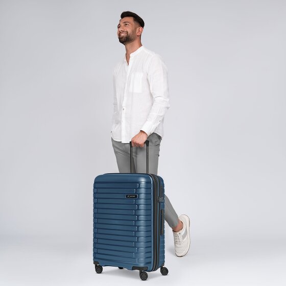 Pactastic Collection 04 THE MEDIUM + 4 roulettes Trolley M 66 cm avec soufflet d'extension