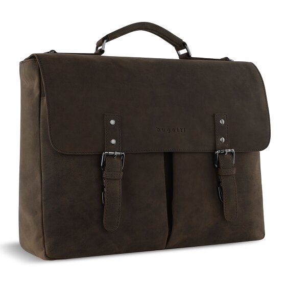 bugatti Luca Porte-documents Messenger Cuir 39 cm Compartiment pour ordinateur portable