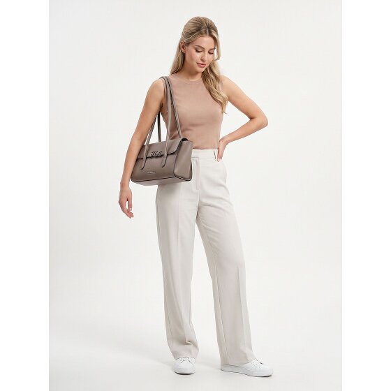 Karl Lagerfeld Signature Sac à bandoulière Cuir véritable 37 cm