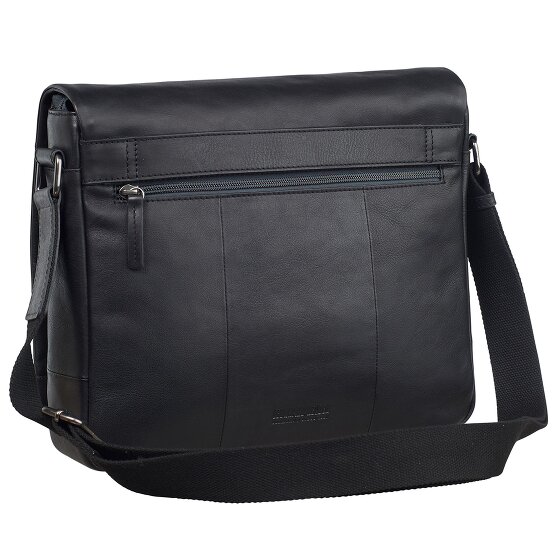 Leonhard Heyden Hamburg Messenger en cuir, 32 cm, compartiment pour ordinateur portable