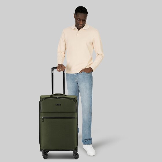 bugatti Valencia Soft 4 roulettes Trolley M 65 cm avec soufflet d'extension