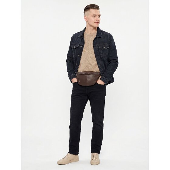 Mandarina Duck Mellow Leather Sac banane Cuir véritable 30 cm
