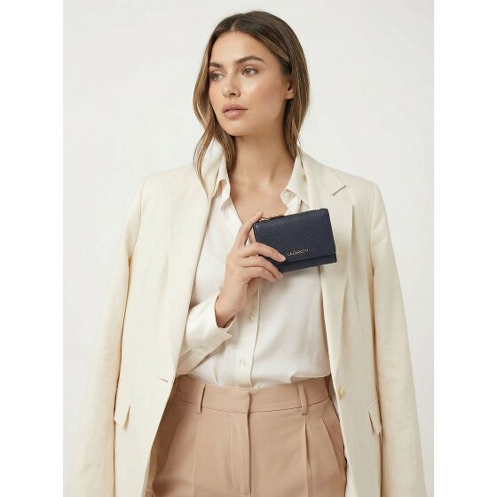 Lazarotti Porte-monnaie « Bologna » en cuir XL avec compartiment à fermeture éclair sur tout le pourtour, Cuir, 14 cm