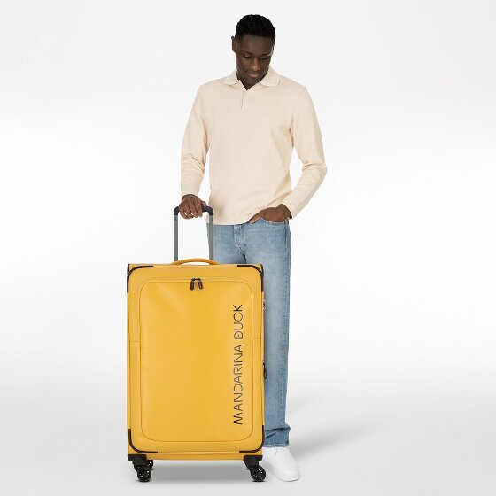 Mandarina Duck Eco Coated 4 roulettes Trolley L 78 cm avec soufflet d'extension