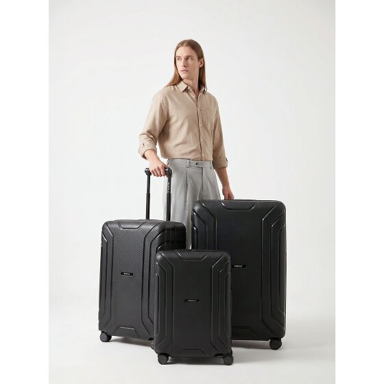 Redolz Essentials 15 Set de valises à 4 roulettes 3 pièces avec fermeture à trois points
