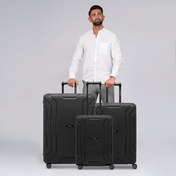 Redolz Essentials 15 Set de valises à 4 roulettes 3 pièces avec fermeture à trois points